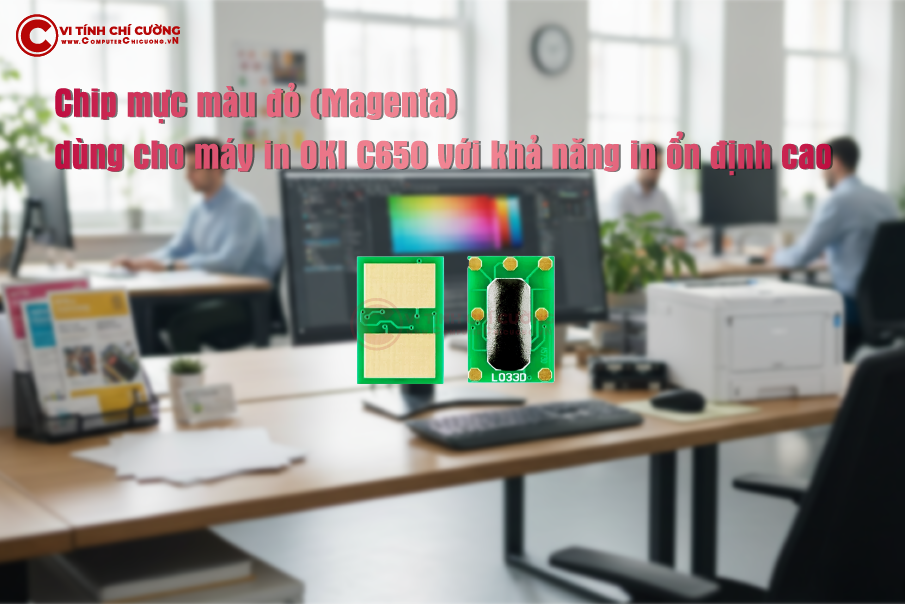 Chip mực OKI C650 màu xanh Cyan