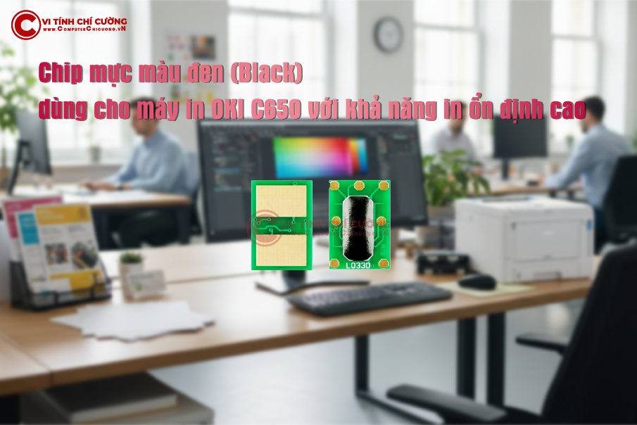 Chip mực OKI C650 màu đen Black