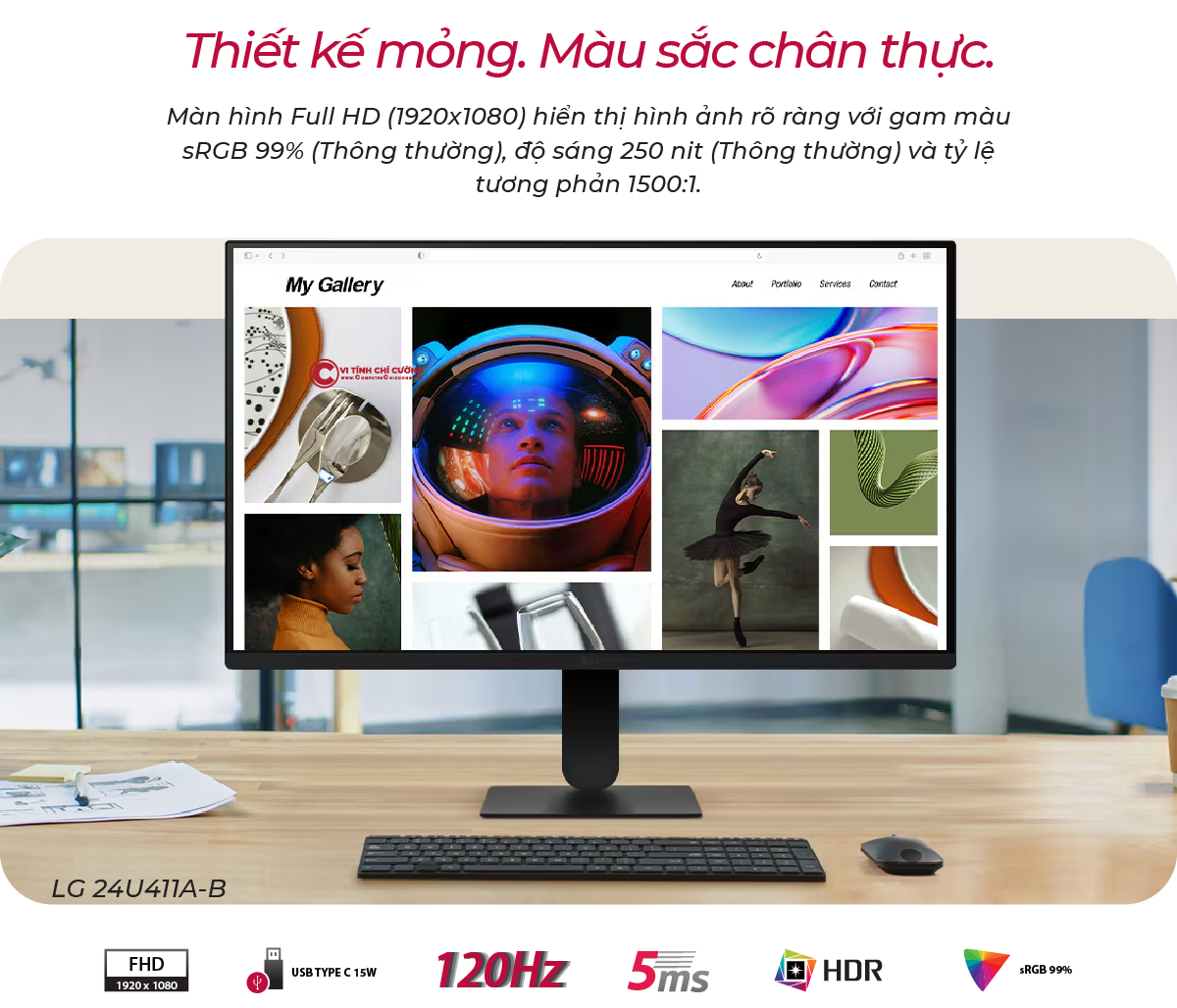 Màn hình LG 24U411A-B 24 inch