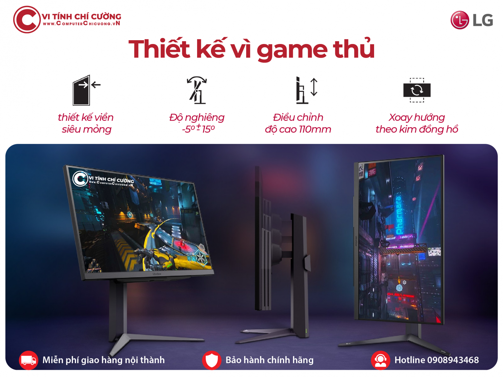 Màn hình Gaming LG 27GS75Q-B UltraGear IPS QHD 200Hz 1ms