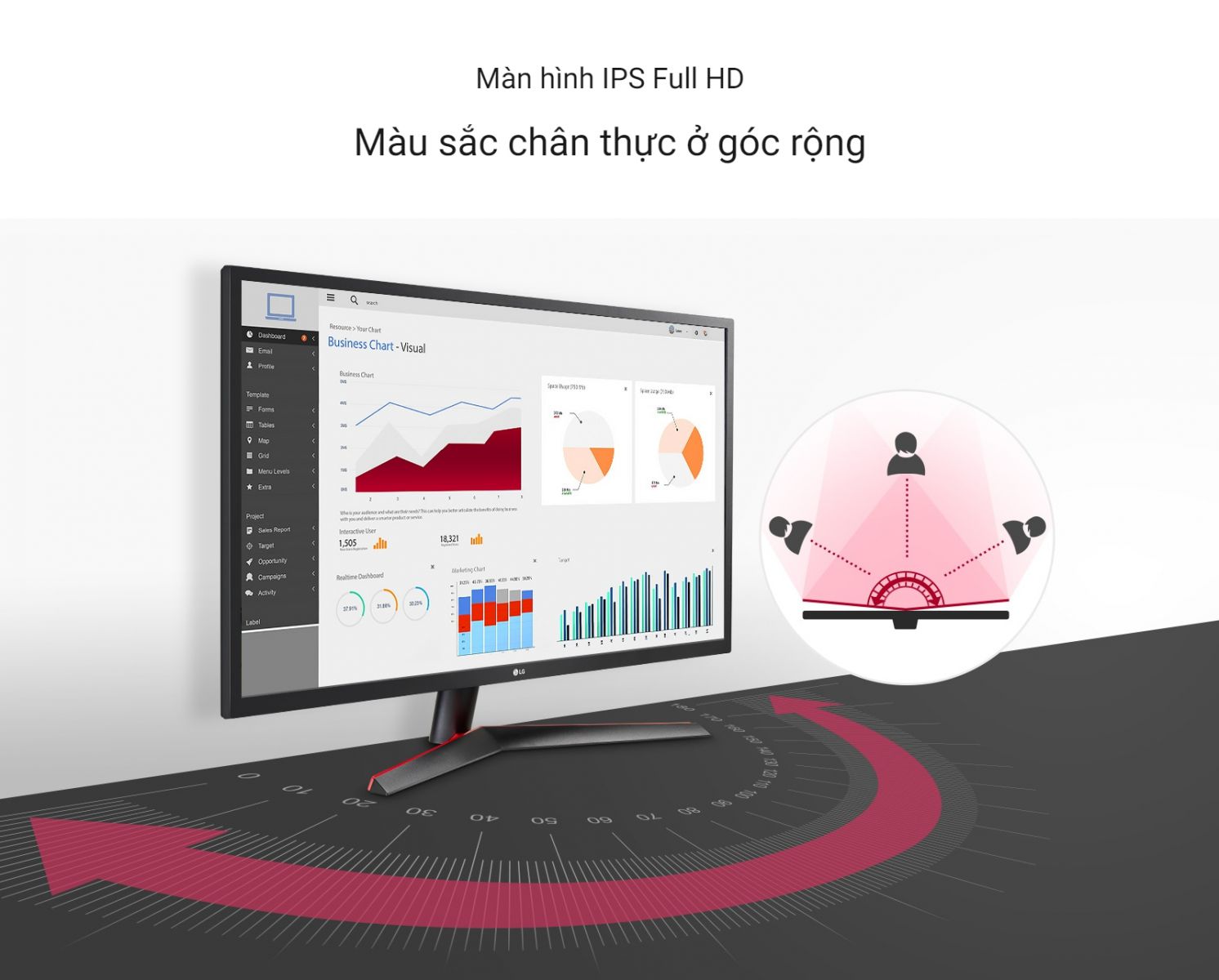 Màn hình máy tính LG IPS 27“ Full HD AMD FreeSync™ 27MP60G-B