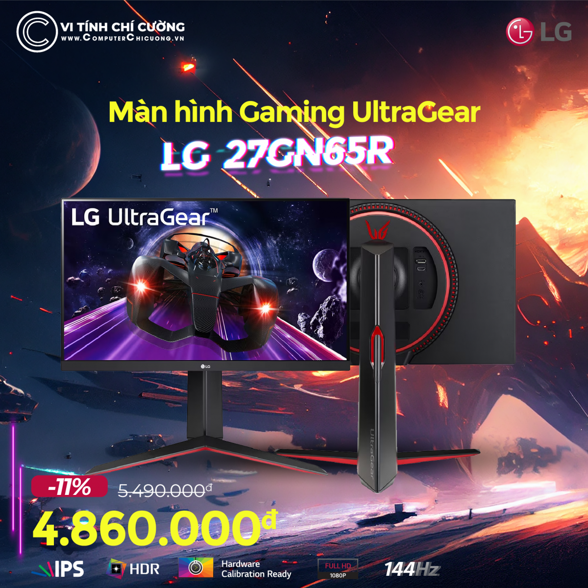 Màn hình máy tính LG Gaming UltraGear 27GN65R-B