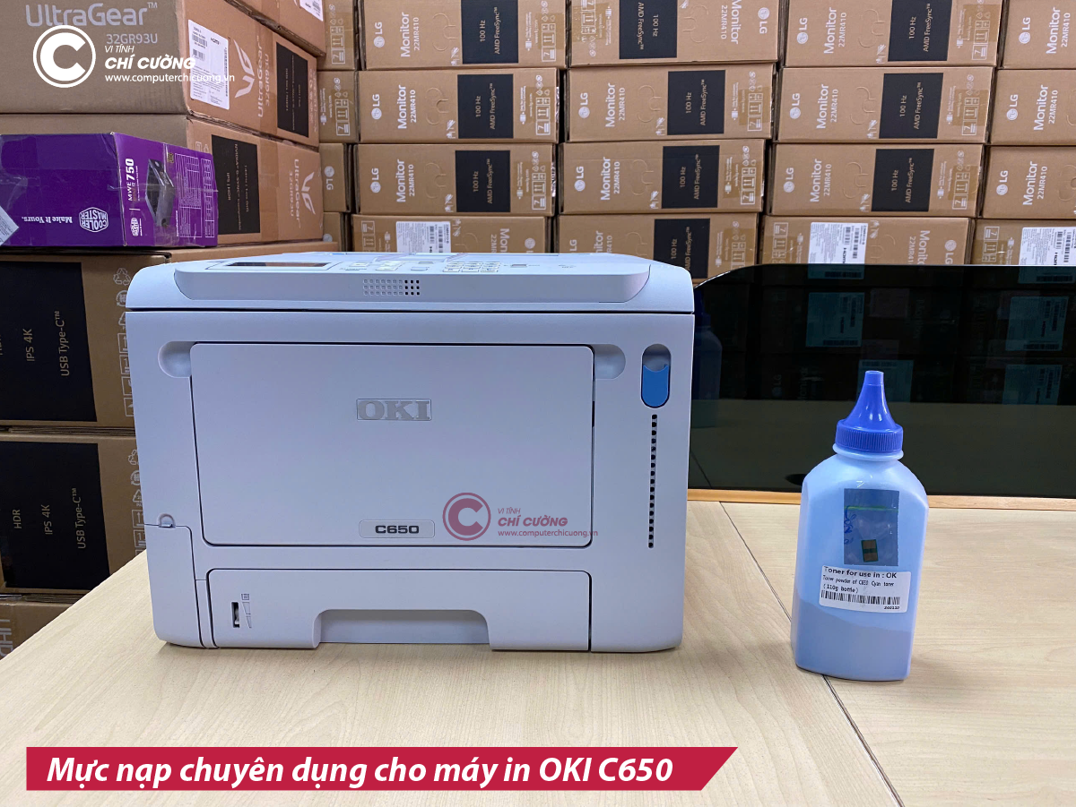 Mục nap mau xanh chuyen dung dùng cho máy in OKI C650