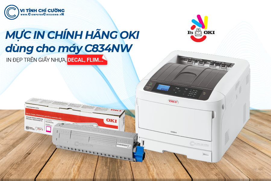 Mực In OKI C834 Màu Đỏ – 10.000 Trang Chính Hãng tại Computer Chí Cường