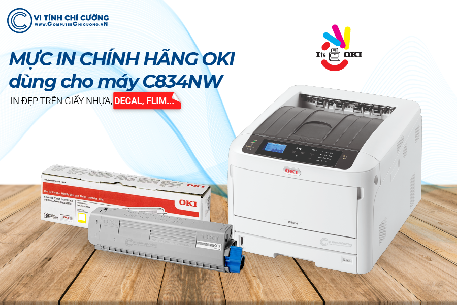 Muc in chinh hang OKI C834nw mau vang