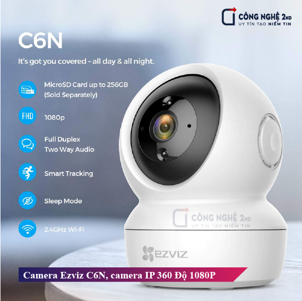 Camera Ezviz C6N, Camera IP 360 Độ 1080P