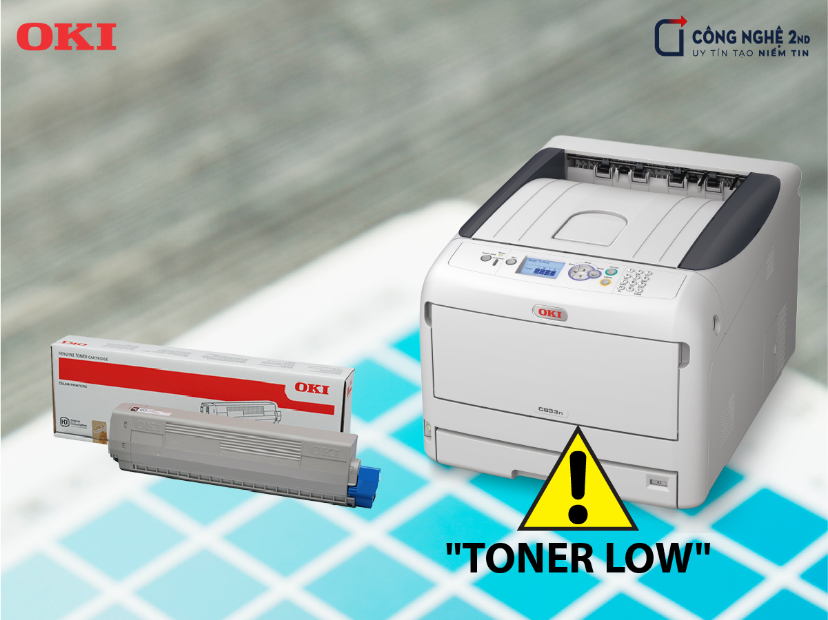 oki toner low