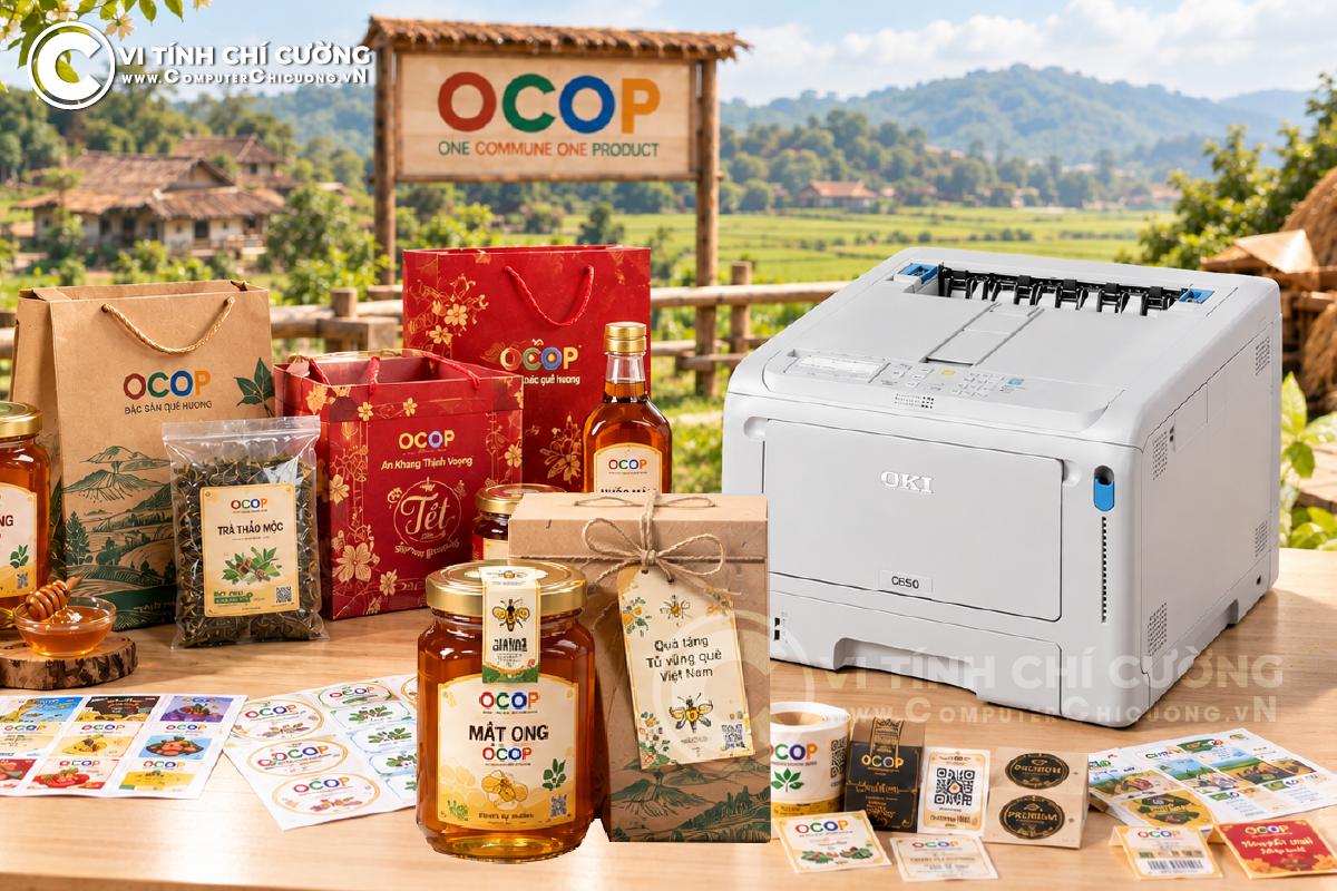 Hũ mật ong OCOP với nhãn gốc và tem cá nhân hóa in riêng cho đơn quà tặng