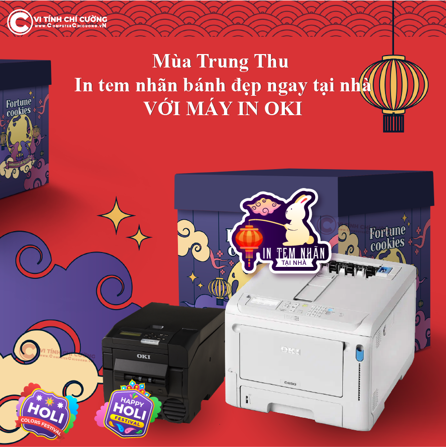 Mùa Trung Thu – In tem nhãn bánh đẹp ngay tại nhà với OKI