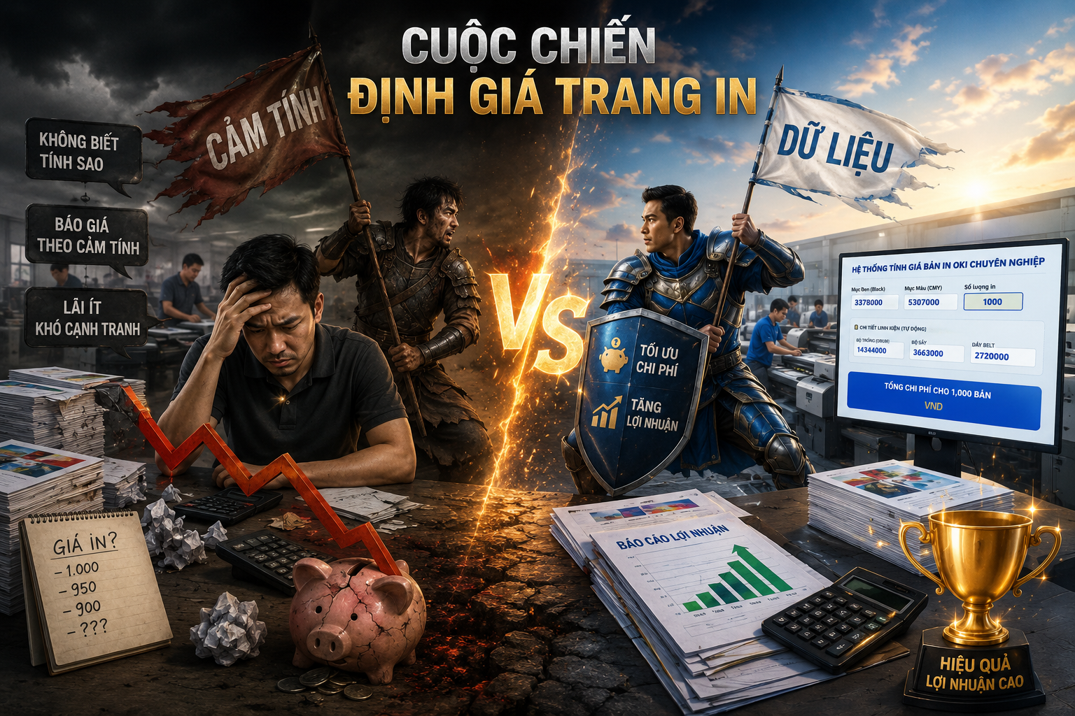 Bài toán định giá in ấn không chính xác khiến nhà in thua lỗ