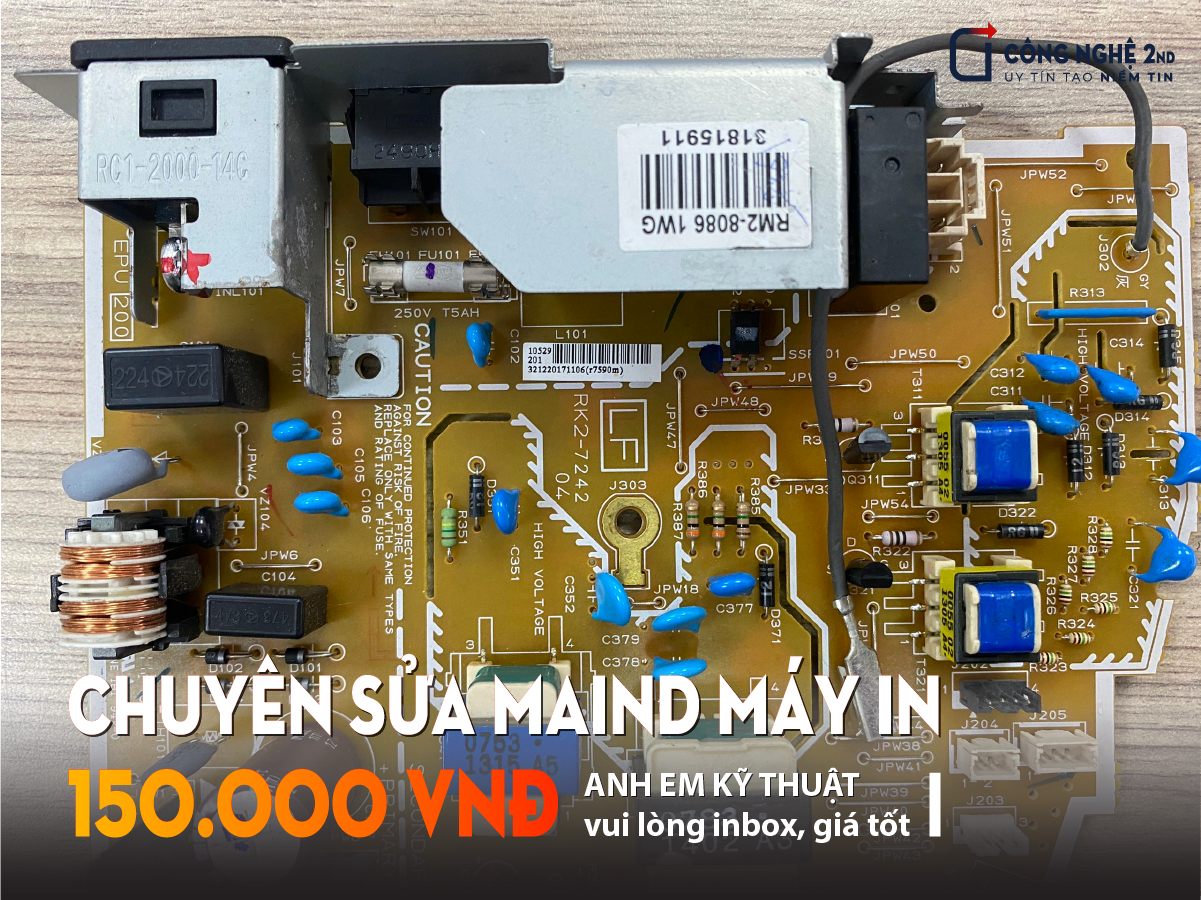 Chuyên sửa maind board nguồn, manid máy in HP giá thợ