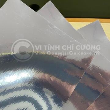 Decal PET Bạc Bóng 50μm (Decal Xi Bạc) – Keo Nước, Đế Kraft