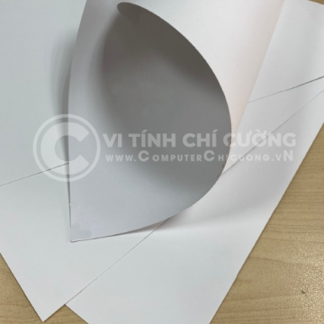 Decal Giấy Trắng Mờ 80gsm Keo Nước In Laser – Đế Glassine