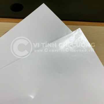 Decal Giấy Trắng Mờ 80gsm Keo Nước In Laser – Đế Kraft