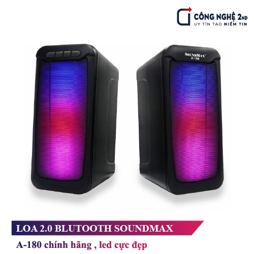 Loa bluetooth 2.0 Soundmax A-180, LED cực đẹp