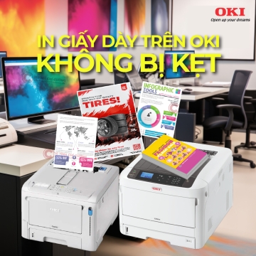 Cách in giấy dày trên OKI mà không bị kẹt