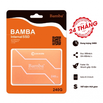 Ổ cứng SSD Bamba 240GB 2.5-inch tốc độ truy xuất cao