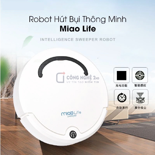 Robot hút bụi, quét nhà tự động thông minh Miao Life