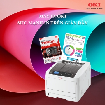 OKI & sức mạnh in trên giấy dày: Từ Ivory, Bristol đến Coucher Max – Đáp ứng mọi nhu cầu in ấn cao cấp