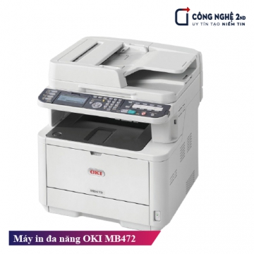 Máy in laser trắng đen đa năng in-scan-fax-copy OKI MB492