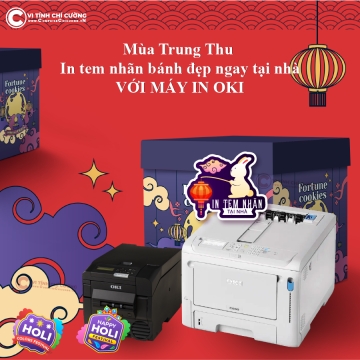 Mùa Trung Thu – In tem nhãn bánh đẹp ngay tại nhà với OKI