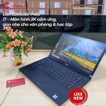 Dell Latitude 7480 i7 – Màn hình 2K cảm ứng, gọn nhẹ cho văn phòng & học tập