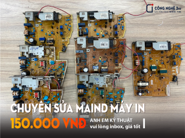 Chuyên sửa maind board nguồn, manid máy in HP chuyên nghiệp nhanh chóng, có khung giá cho anh em kỹ thuật