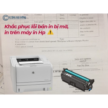 Những nguyên nhân và cách xử lý bản in bị khi in ra trên máy in Hp, Pan chung khi xử dụng máy in Hp