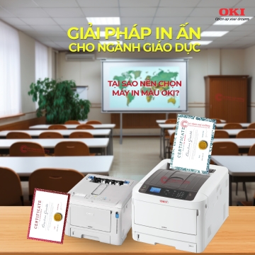 Giải pháp in ấn cho ngành Giáo dục – Tại sao nên chọn máy in màu OKI?