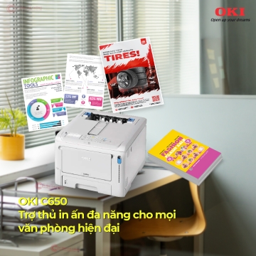 Mở đầu tháng mới bùng nổ với OKI C650 – Trợ thủ in ấn đa năng cho mọi văn phòng hiện đại