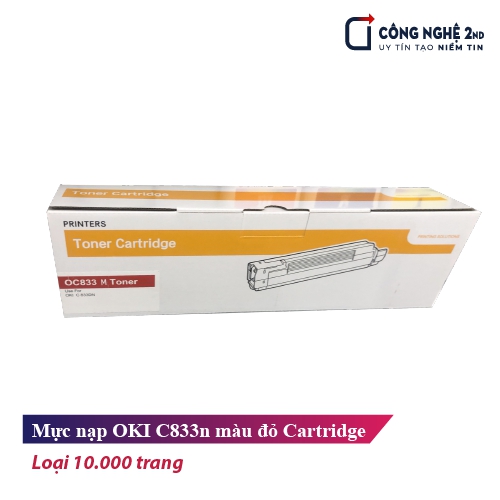 Mực nạp OKI C833 màu đỏ Cartridge 10K trang