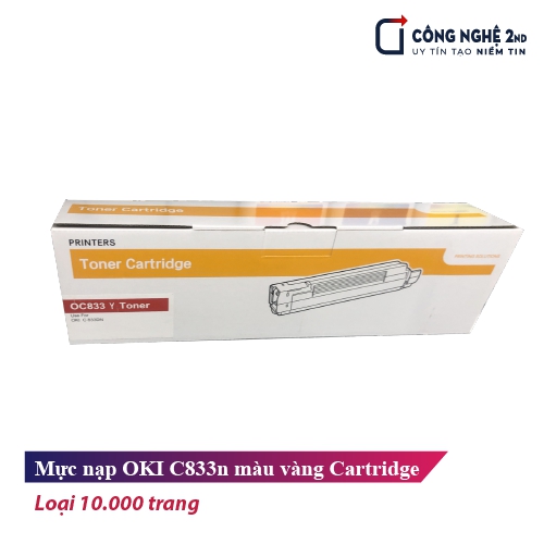 Mực nạp OKI C833 màu vàng Cartridge 10K trang