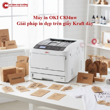Máy in OKI – Giải pháp in đẹp trên giấy Kraft dày