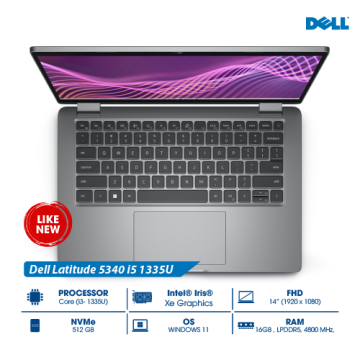 Laptop Dell Latitude 5340 i5-1335U RAM 16GB SSD 512GB Màn 13.3